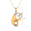 Ganeshaya diamond pendant (Without Chain)