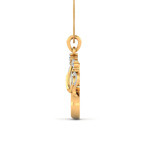 Ganeshaya diamond pendant (Without Chain)