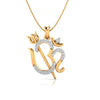Om Diamond Pendant (Without Chain)