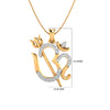 Om Diamond Pendant (Without Chain)