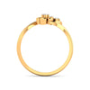 Floral fantasy diamond ring